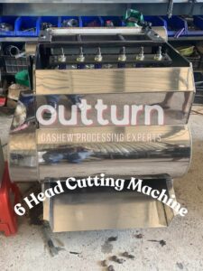 6 head cashew cutting machine